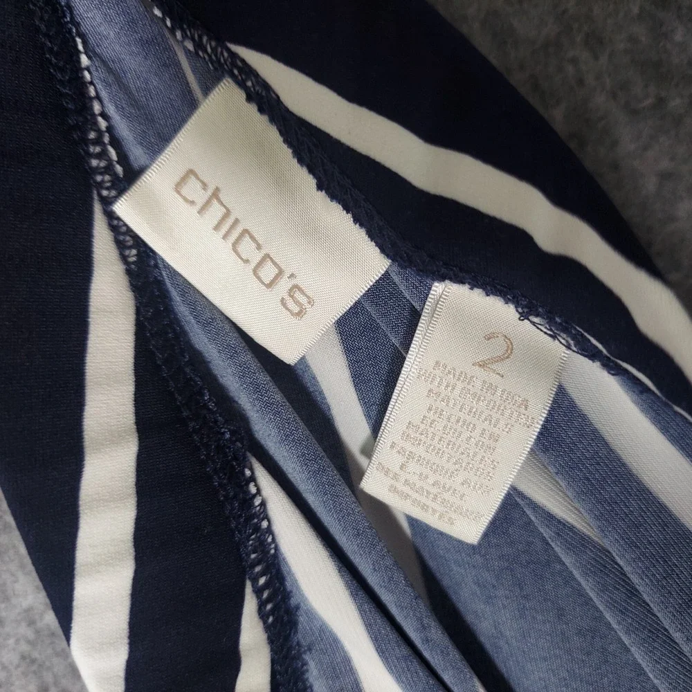 Chicos Size 2 L‎ Skirt Slinky Stretch Flowy Asymmetric Lightweight Comfort Fit